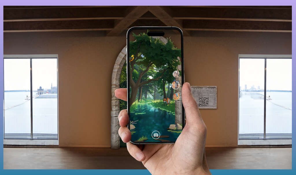 Schets Augmented Reality in Het Steen