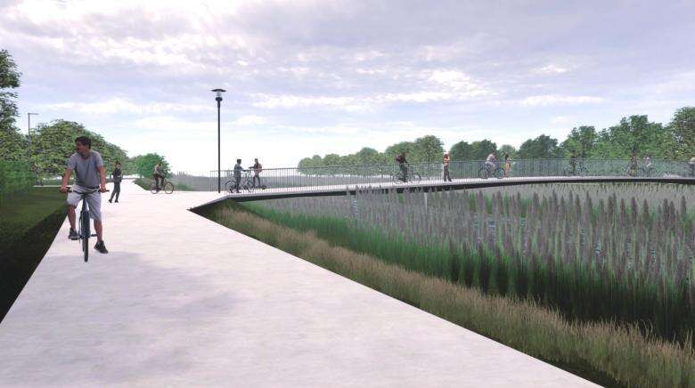 Fietsbrug Gentbrugse Meersen 01