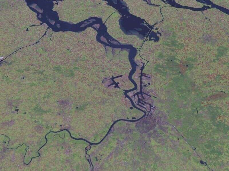 Kaart monding van de Schelde