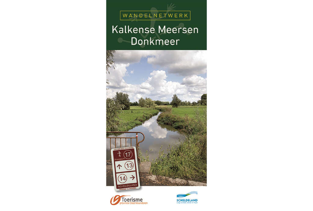 Wandelnetwerk Kalkense Meersen Donkmeer knooppuntenkaart